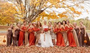 wedding fall.