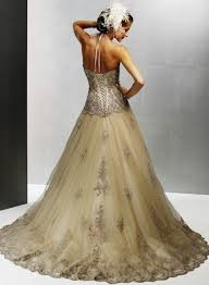 white bronze wedding.
